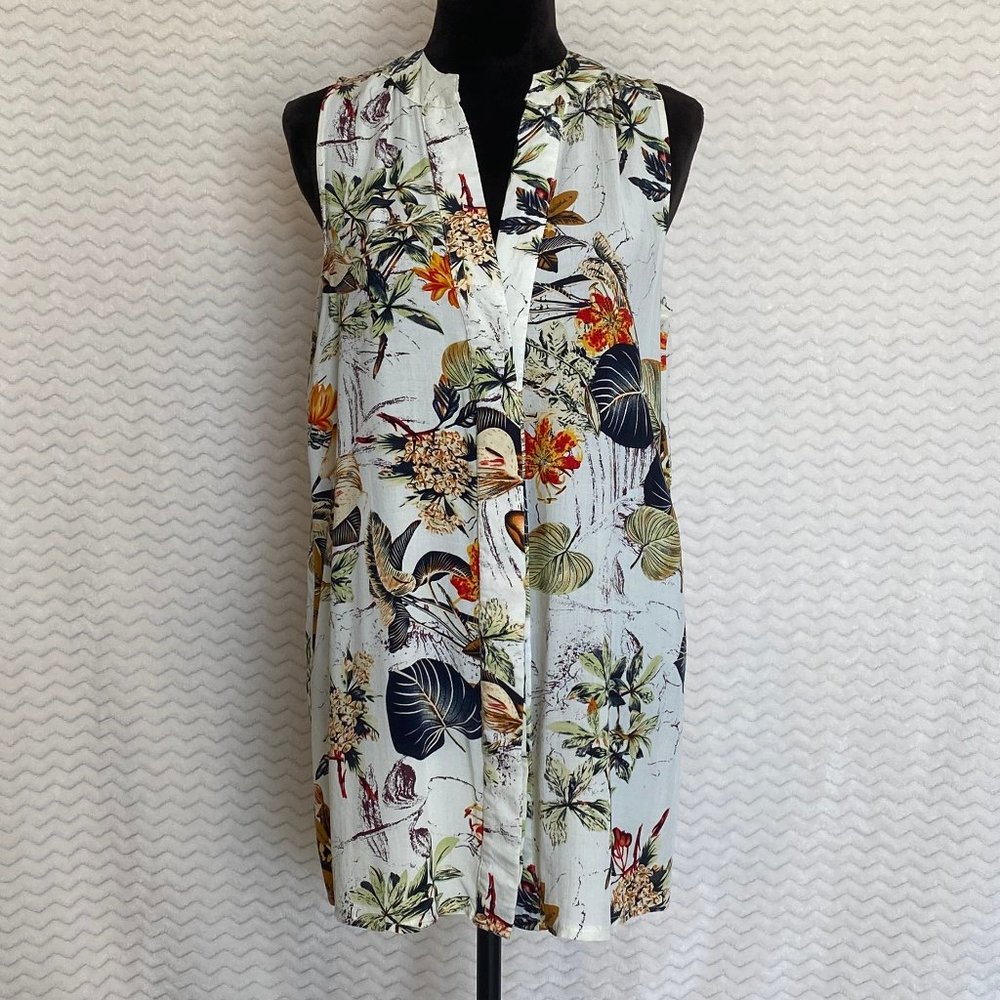 EUC CUPSHE Fashion Floral Sleeveless Tunic Dress